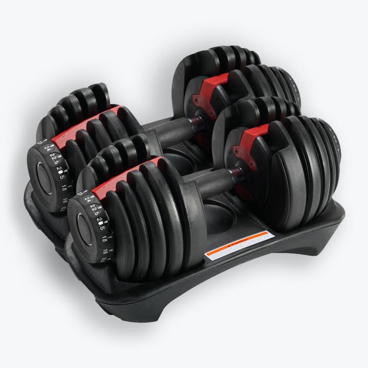 Set of 2 Adjustable Dumbbells (5 to 52.5 lbs)